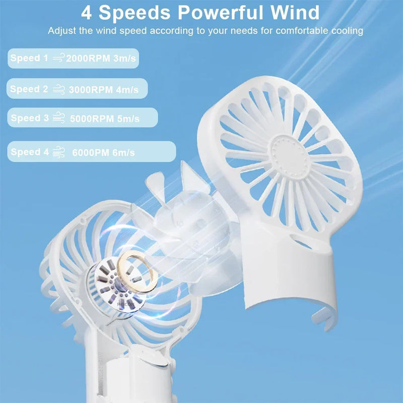 Summer New Spray Fan Water Refill Device Portable Charging Student Dormitory Mini Handheld Small Fan Gift Portable Fan