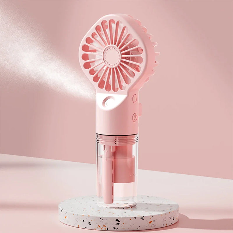 Summer New Spray Fan Water Refill Device Portable Charging Student Dormitory Mini Handheld Small Fan Gift Portable Fan