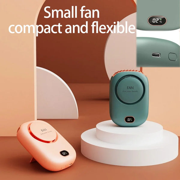 Smart Temp Control Fan with HD Display, Portable for Home/Office, Cool Summer Must-have, Multi-functional Gadget