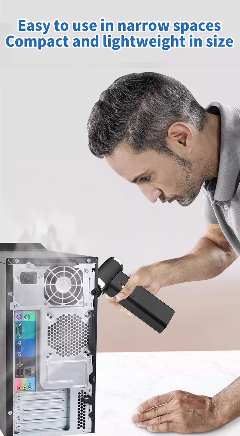 Violent fan 130000RPM powerful fan cleaner dust collector high-speed strong wind 53m/s brushless vortex jet fan