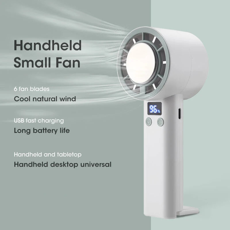 Summer outdoor creative adjustable pocket-sized air cooler cute portable handheld mini fan
