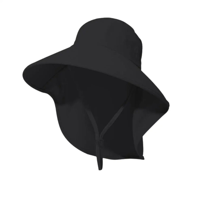 Summer Hats Outdoor UV Anti Neck Protection Sun Visors For Lady Fishing Hiking Wide Brim Shawl Sunscreen Ponytail Caps For Women