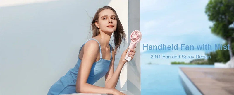Summer New Spray Fan Water Refill Device Portable Charging Student Dormitory Mini Handheld Small Fan Gift Portable Fan