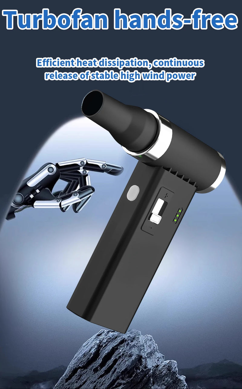 Violent fan 130000RPM powerful fan cleaner dust collector high-speed strong wind 53m/s brushless vortex jet fan