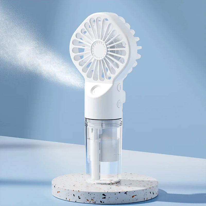 Summer New Spray Fan Water Refill Device Portable Charging Student Dormitory Mini Handheld Small Fan Gift Portable Fan