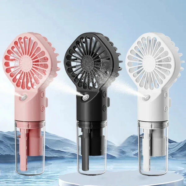 Summer New Spray Fan Water Refill Device Portable Charging Student Dormitory Mini Handheld Small Fan Gift Portable Fan
