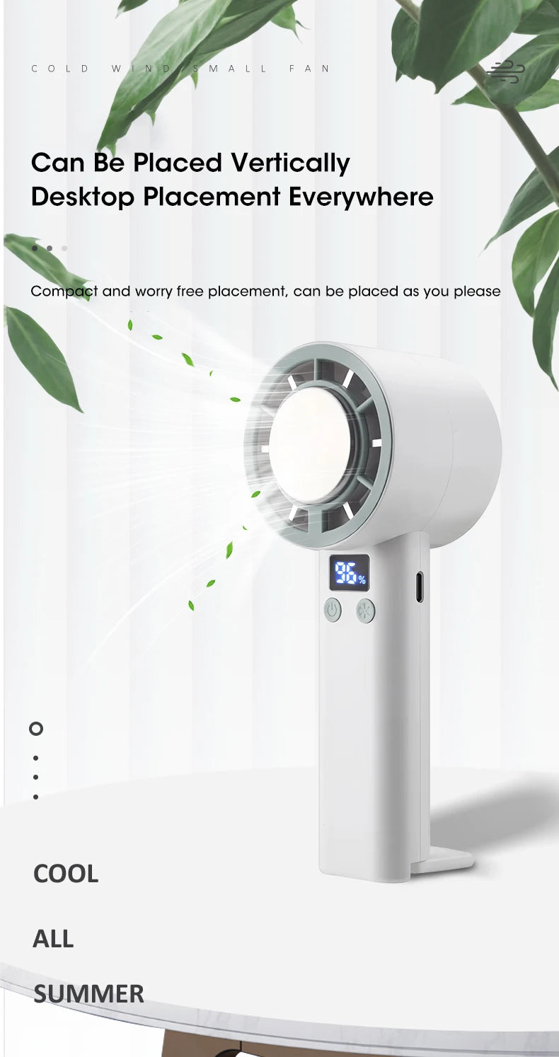 Summer outdoor creative adjustable pocket-sized air cooler cute portable handheld mini fan