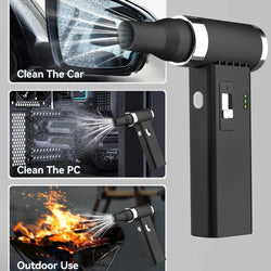 Violent fan 130000RPM powerful fan cleaner dust collector high-speed strong wind 53m/s brushless vortex jet fan